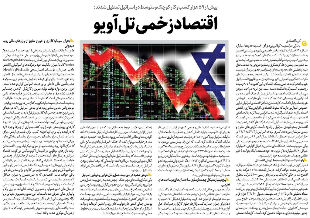 اقتصاد زخمی تلآویو