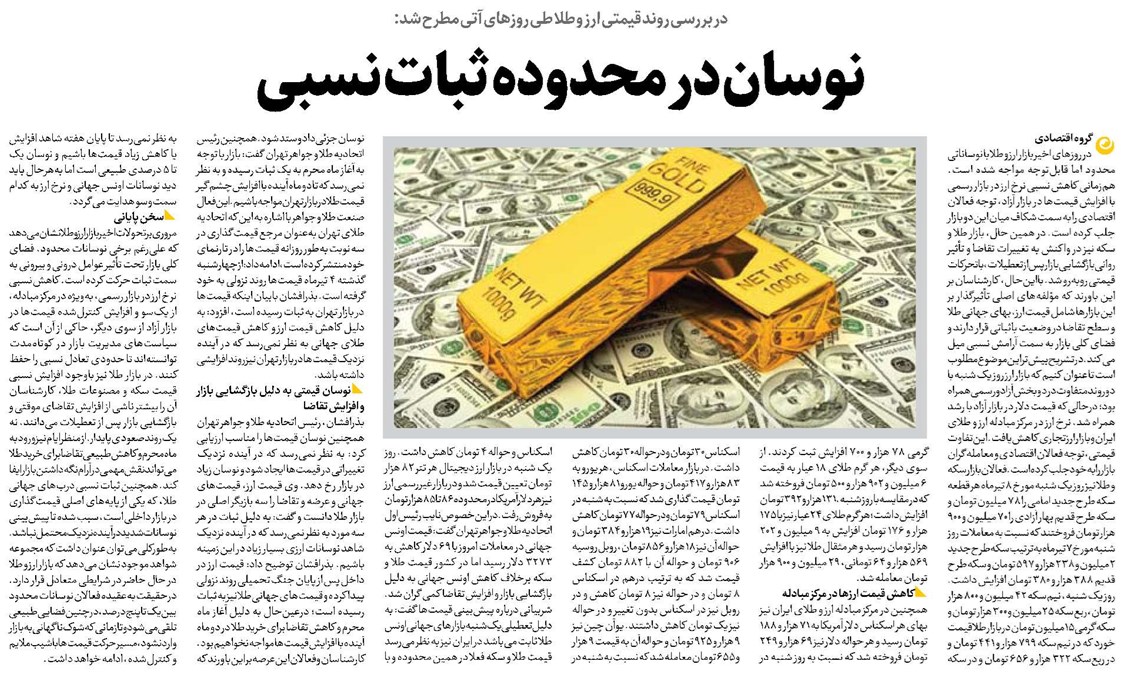 نوسان در محدوده ثبات نسبی