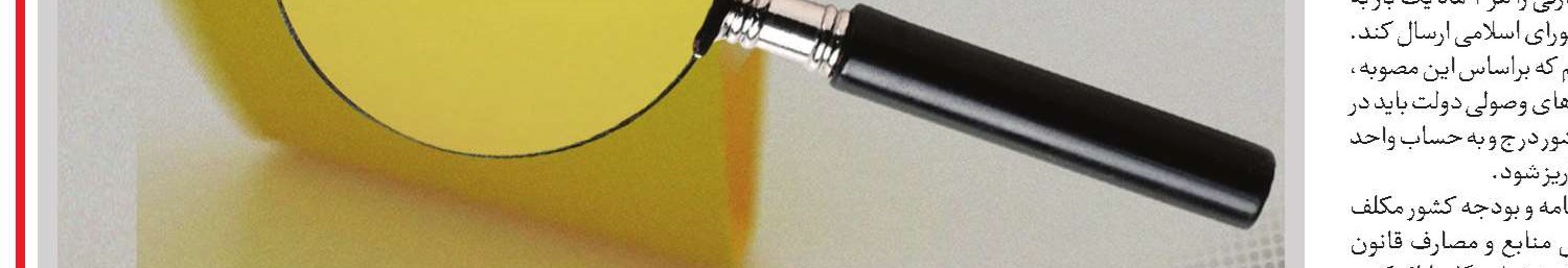 ارائه گزارش ماهانه بودجه  ضروری است