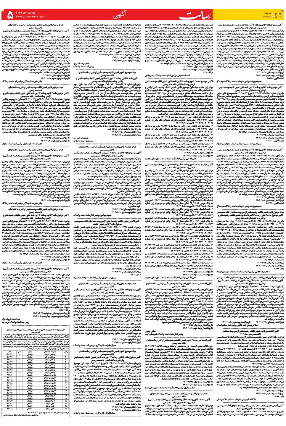 روزنامه تاریخ ۱۱ دی ۱۴۰۴